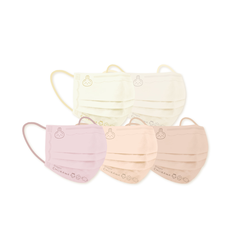 [正光藥局] 幸福物語-吉伊卡哇成人醫用口罩50入 (兔兔) /盒_2盒組, , large