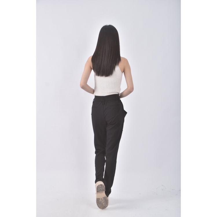 (S) xin siqian修身黑色長褲二手衣, , large