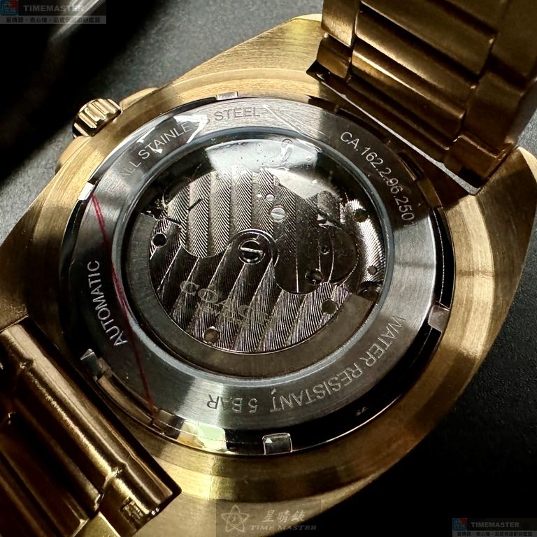 [星晴錶業]COACH手錶,46mm,CH00217雙面機械鏤空錶面金色錶殼金色精鋼錶帶款, , large