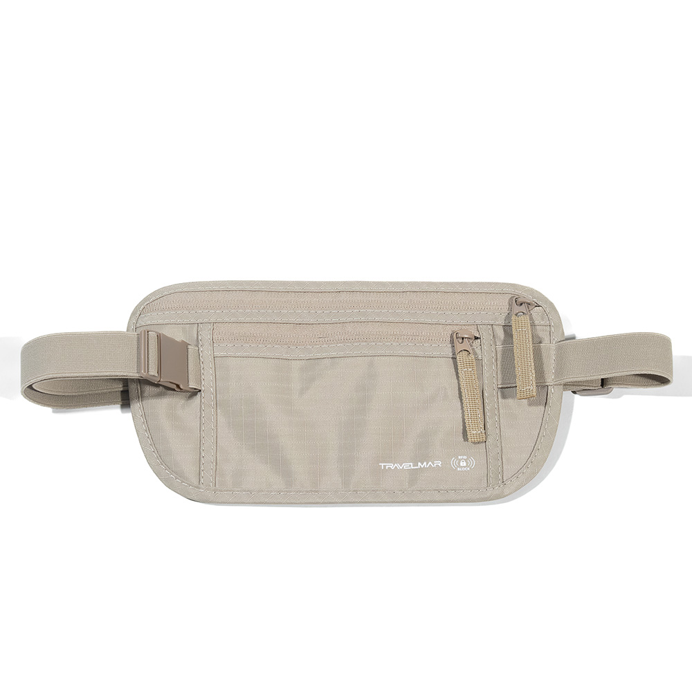 Travelmar RFID Anti-Theft Waist Bag-Sand, , large