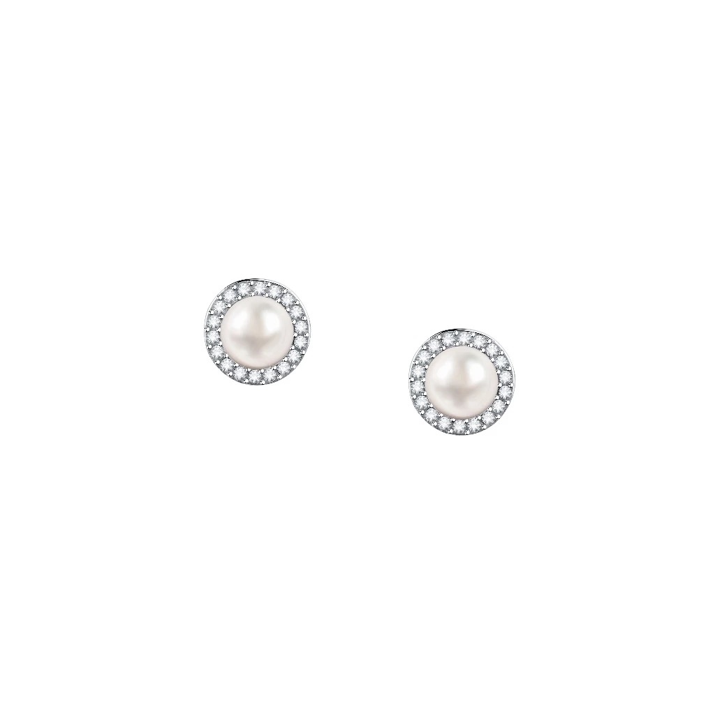 【MORELLATO】PERLA 925純銀典雅珍珠耳環 SAER51, , large