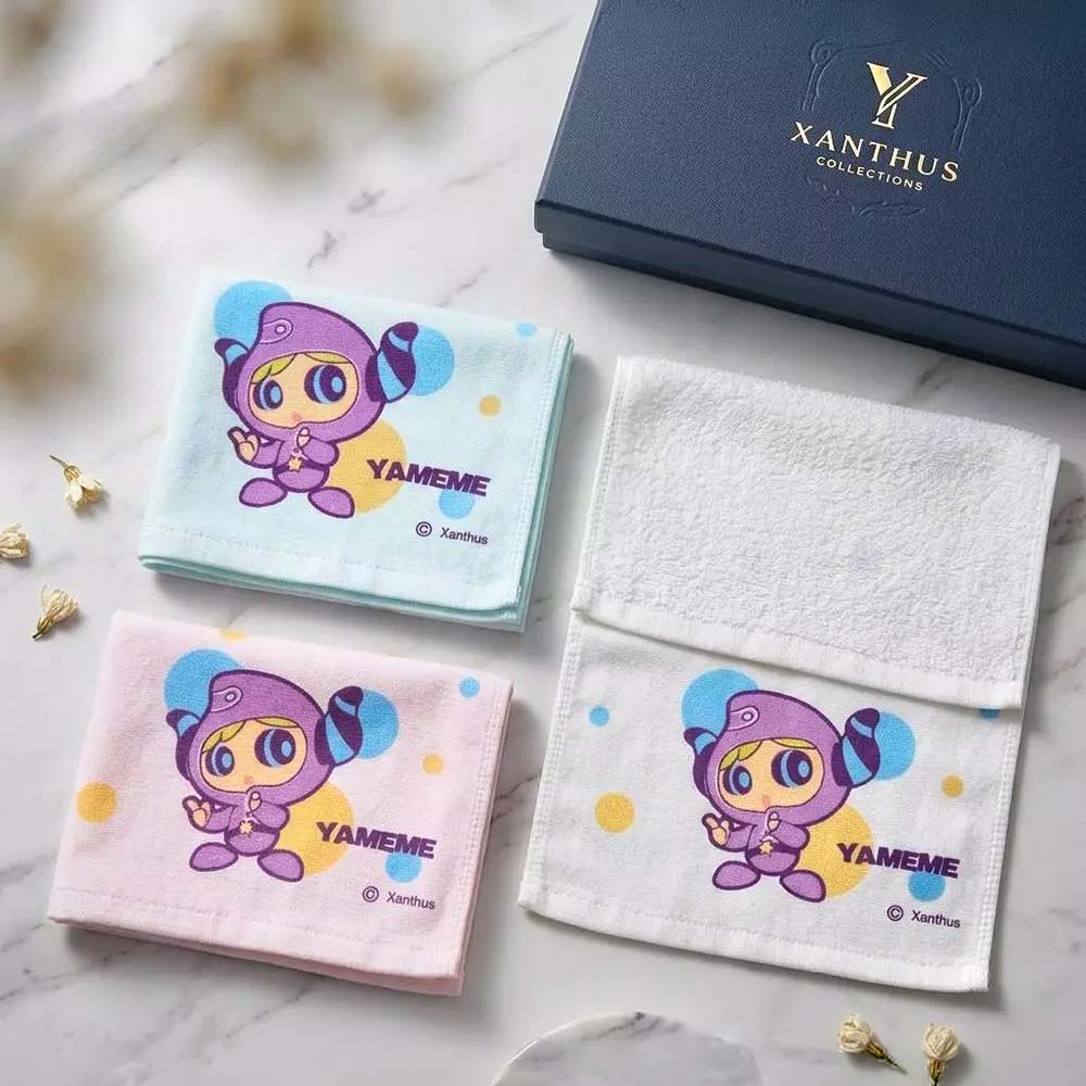 凱美棉業｜MIT台灣製 可愛半棉半紗 閻小妹(Yameme)兒童毛巾, , large