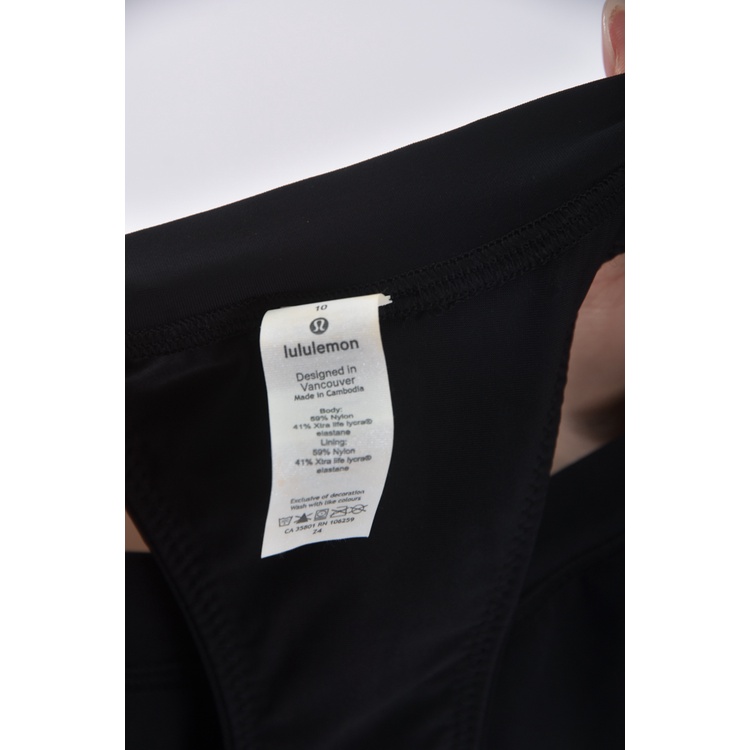 (S) lululemon質感運動無袖黑色上衣二手衣, , large