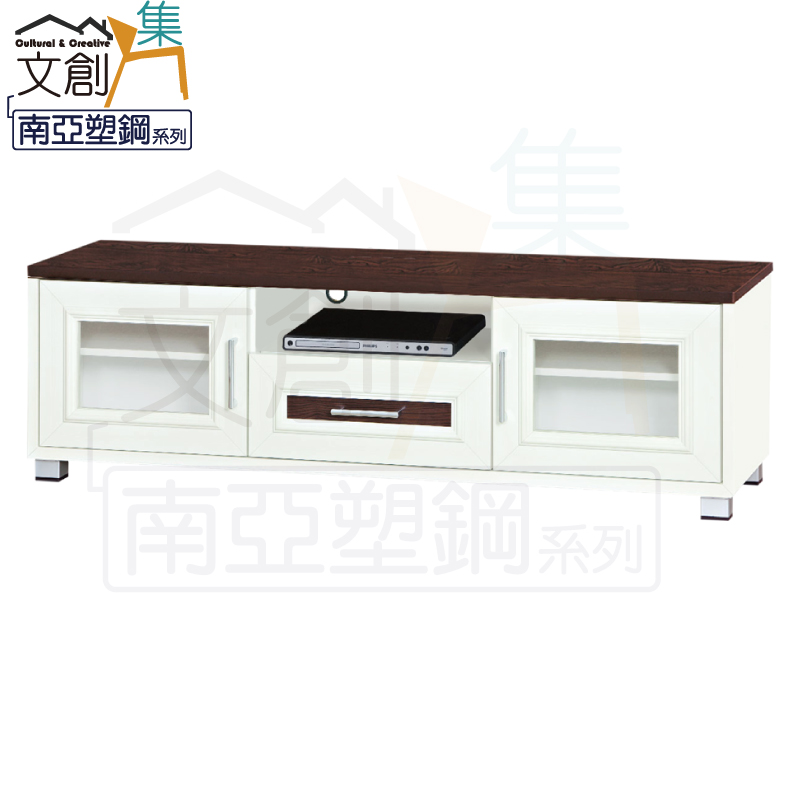【文創集】巴莉 環保5.2尺南亞塑鋼二門單抽電視櫃/視聽櫃(客約商品)