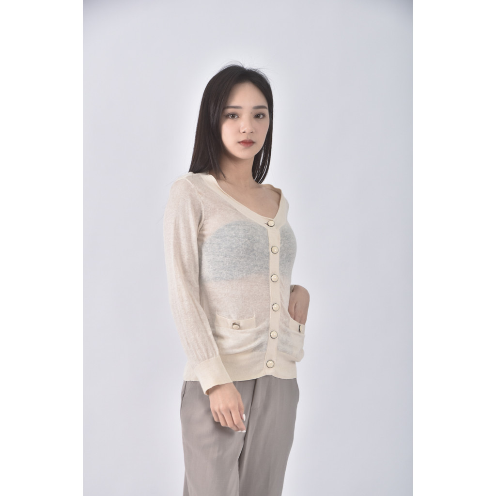 (S) club monaco開衫杏色罩衫二手衣, , large