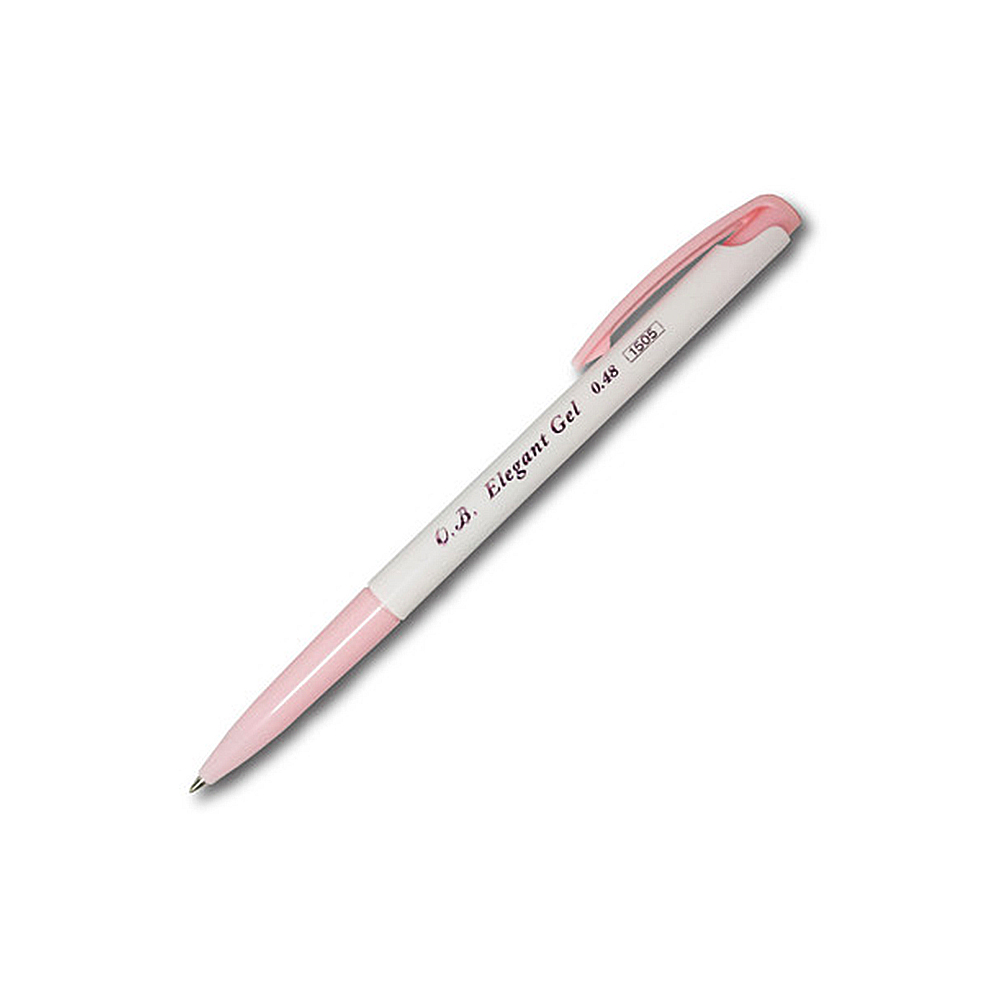 【O.B.】Elegant-Gel自動中性筆 0.48mm單色 20支/盒 OB-1505 - 多款可選, , large