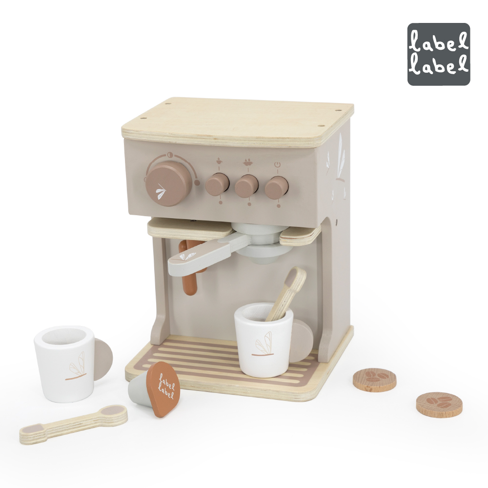 【Label Label】木質濃縮咖啡機-奶茶色, , large