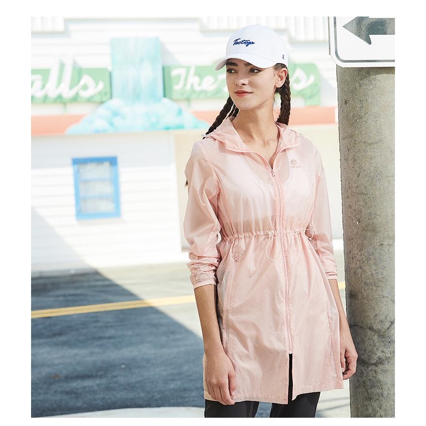 TECTOP 探拓戶外 【最後出清！】201228女款長版抗UV超輕薄外套(超時尚、超透氣、抗UV、防潑水、好輕薄), , large