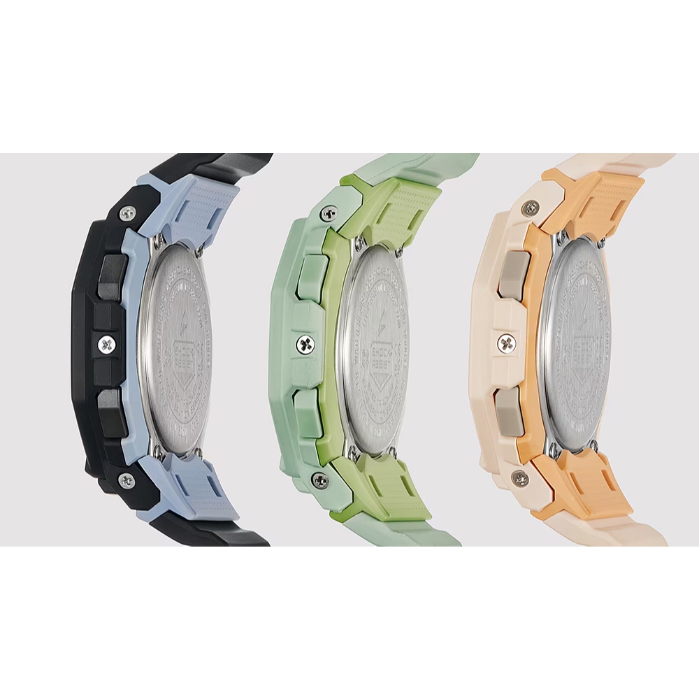 CASIO 卡西歐 G-SHOCK 計步藍芽手錶 柔和色調女錶 GMD-B300-4, , large