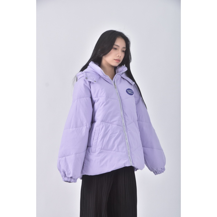 (L) xuemifei and fashion質感連帽紫色外套二手衣, , large