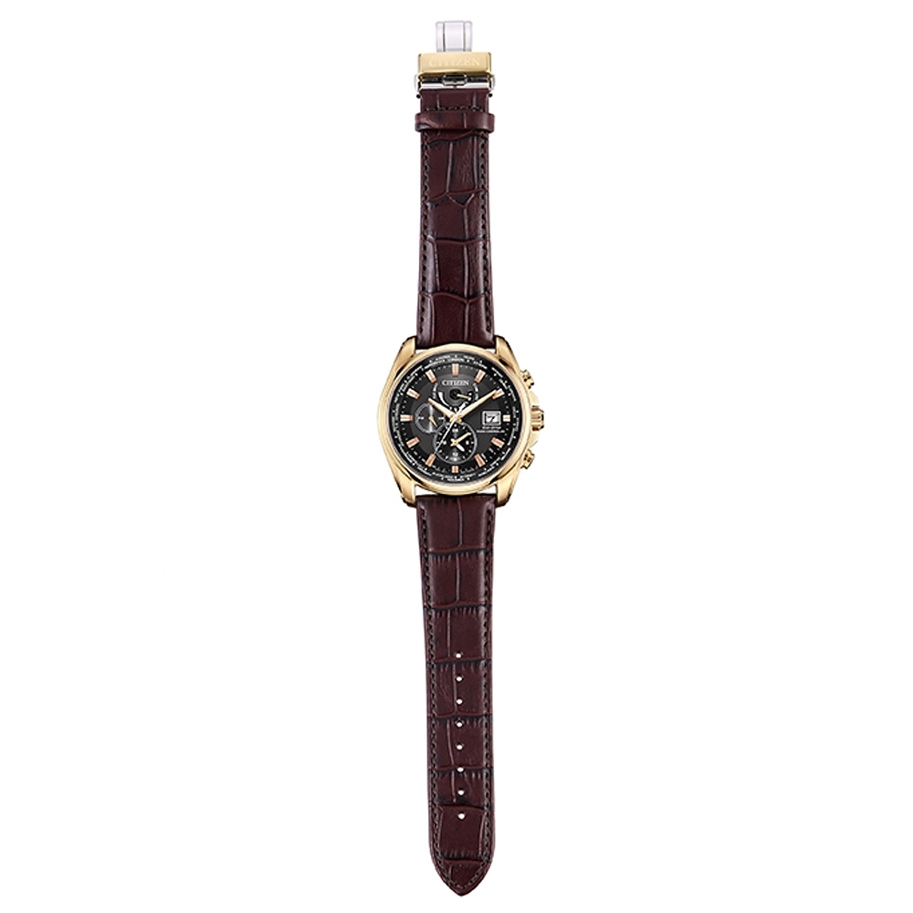 CITIZEN 星辰 亞洲限定款 光動能萬年曆電波手錶 AT9123-13E, , large