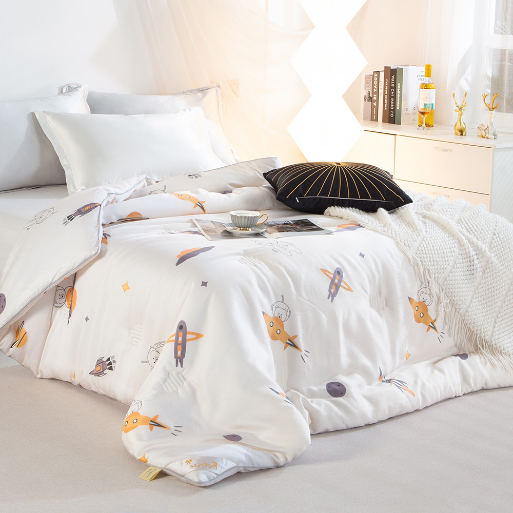 【Betrise貝翠絲】Cool Summer Childish Series 60-count 100% Tencel Quilt Children's Summer Quilt 100x120cm-Please note the color, if no note is made, it will be shipped randomly, , large