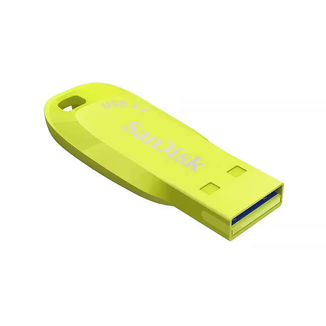 【SanDisk】CZ410 Ultra Shift 128G USB 3.2 螢火黃 隨身碟 速度 100MB/s, , large