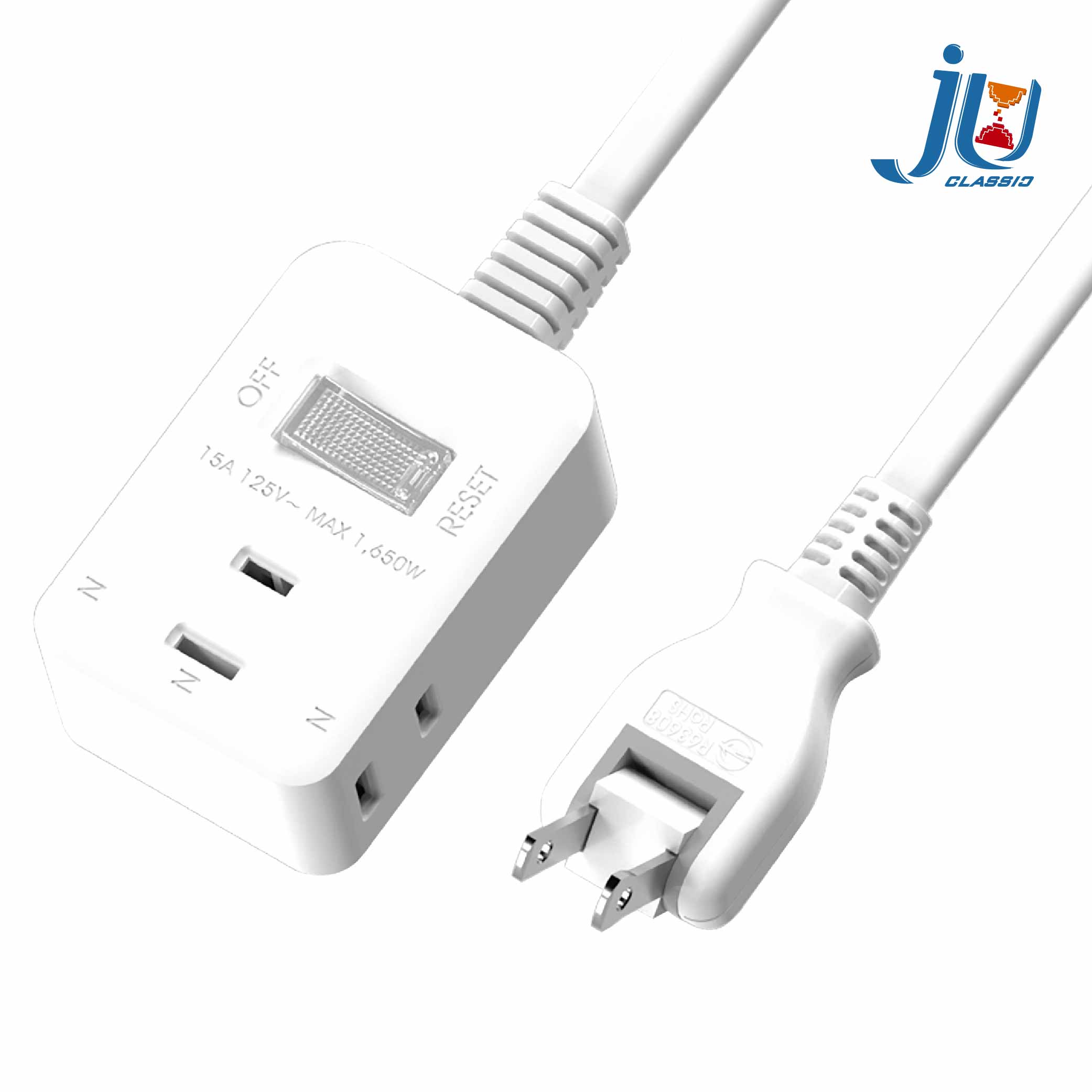 鉅玉經典｜One-way three-prong extension cable  1.8m  JY-2133-6