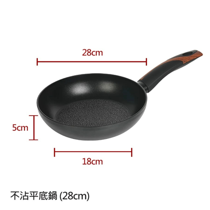 THE LOEL Premium Non-stick 28cm Fry Pan / 28cm Tempered Glass Lid, , large