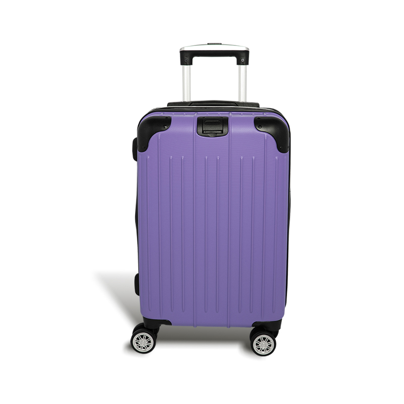 【Alldma鷗德馬】20吋繽紛玩色拉鏈登機箱S3-迷霧紫(贈B2束帶)