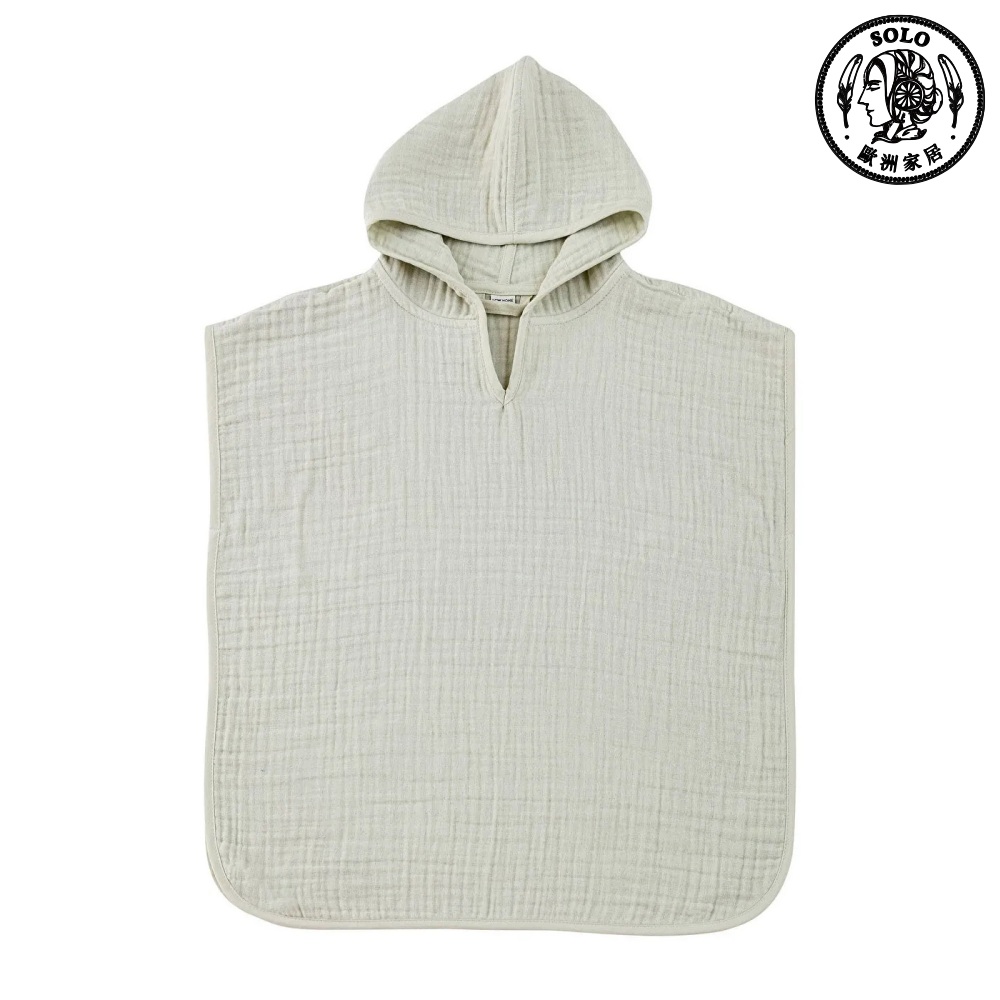 【SOLO歐洲家居】LCW 土耳其製 兒童連帽斗篷 連帽浴巾 100%純棉 綠色, , large