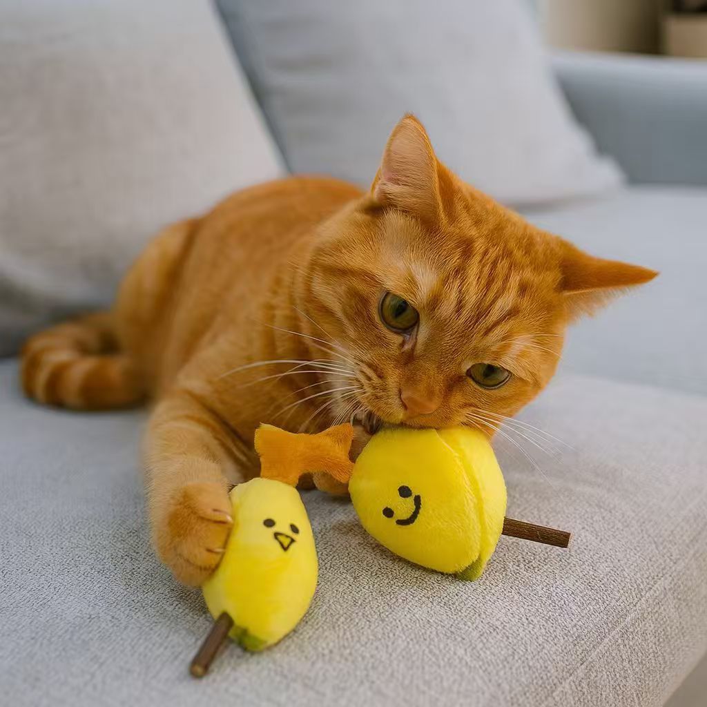 木天蓼貓咪磨牙造型玩具【香蕉來兩根】 寵物玩具 貓玩具 磨牙專用 寵物用品 逗貓棒 逗貓玩具 解悶磨牙