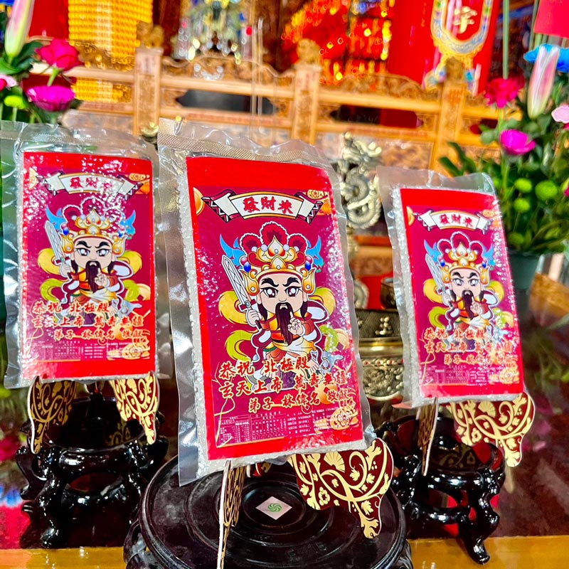 【老食說】拜拜祝壽  Q版神尊發財米(200g)_72包/箱, , large