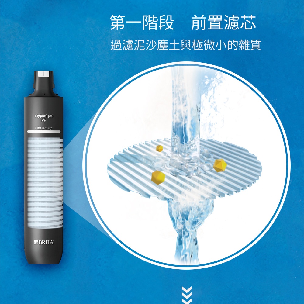 【麗水生活】BRITA mypure Pro X6 四階段超微濾專業級淨水系統 搭配原廠專屬淨水龍頭, , large