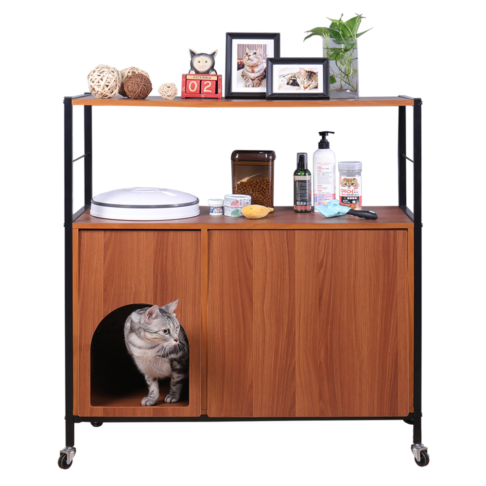 《C&B》貓家具-隱藏式貓砂櫃多用途居家收納置物櫃/台灣生產, , large