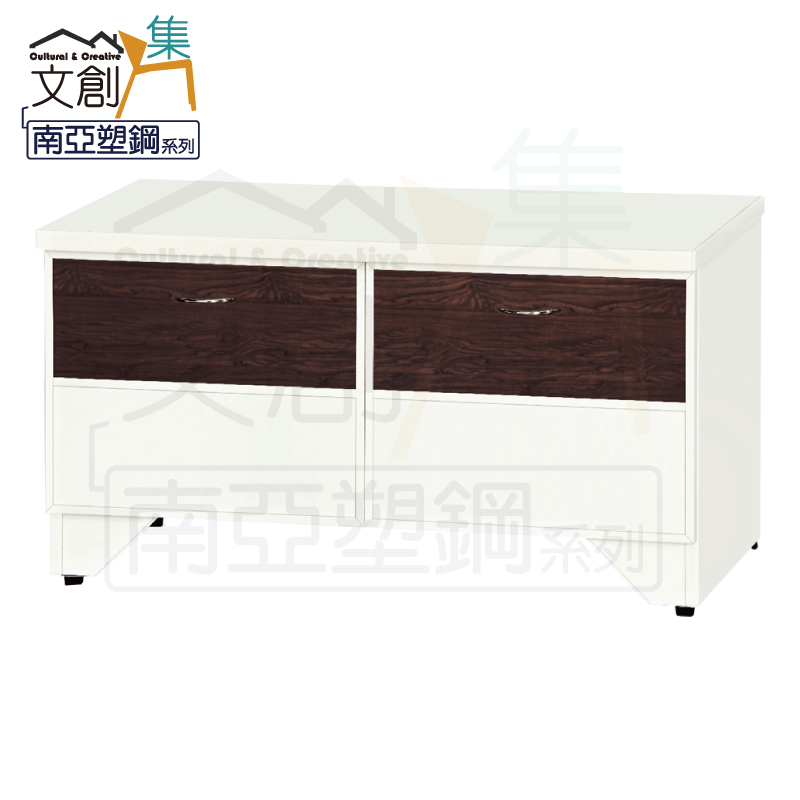 【文創集】妮可 環保2.6尺南亞塑鋼二抽座鞋櫃(客約商品), , large