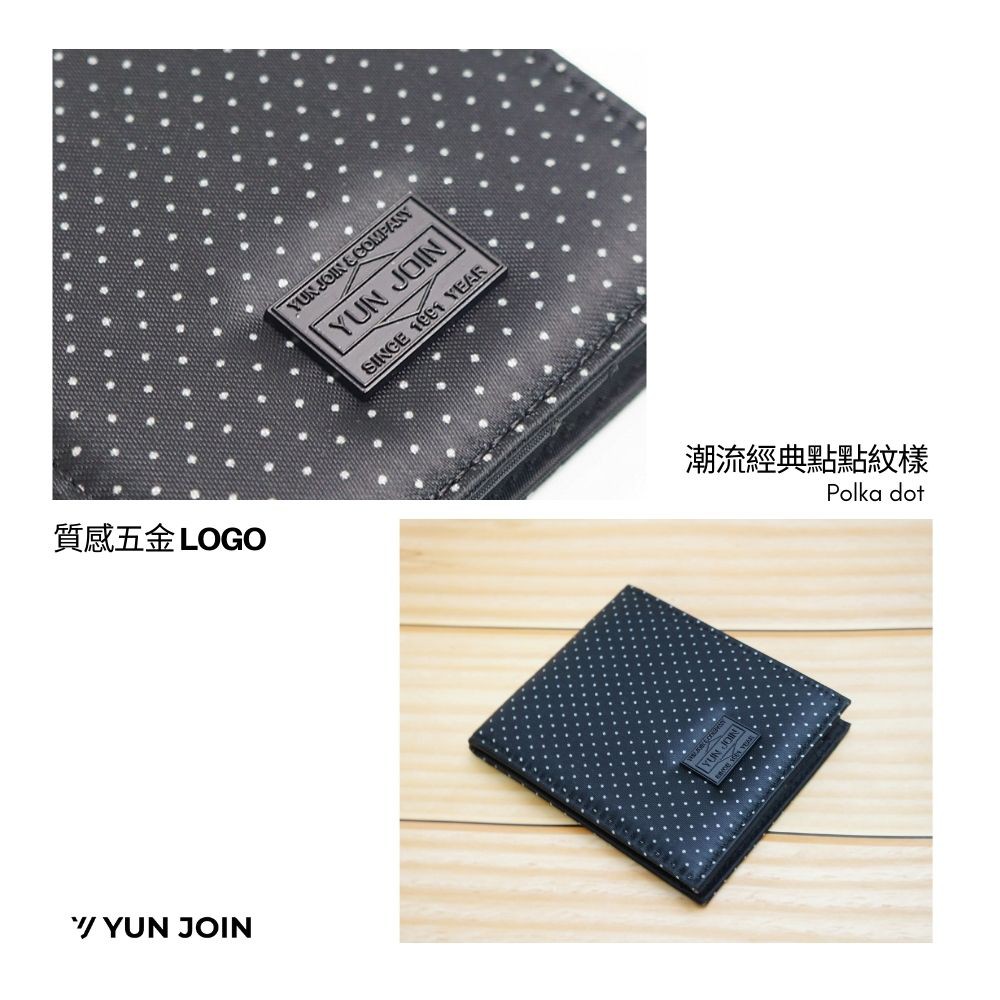 【YUN JOIN】 YAYOI 系列-細點短夾-咖啡色 女夾 質感 OL 氣質 女士 女王購物 母親節 禮物 點點, , large