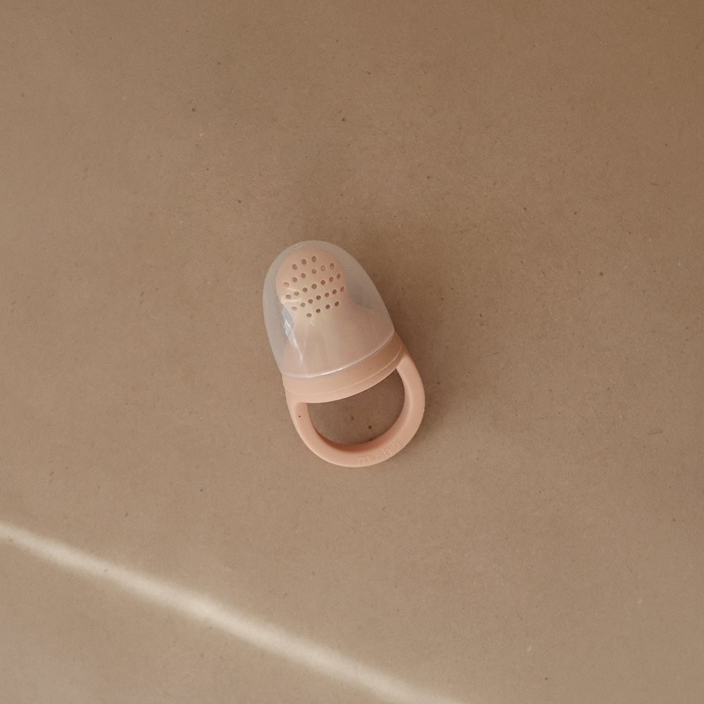 Mushie 矽膠嬰兒餵食器2入/柔粉Blush, , large