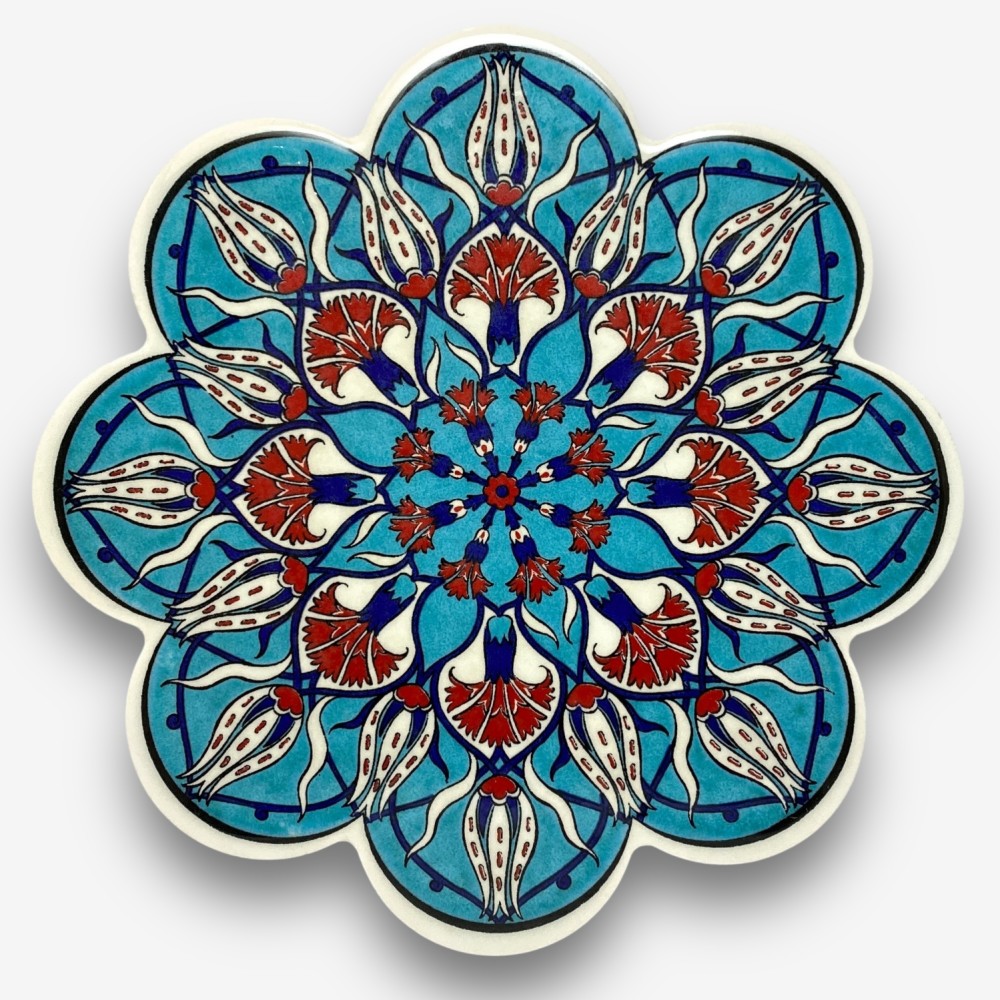 【SOLO Vintage】Designer Heat Mats Ceramic Hot Pads Coasters Made in Turkey 09, , large