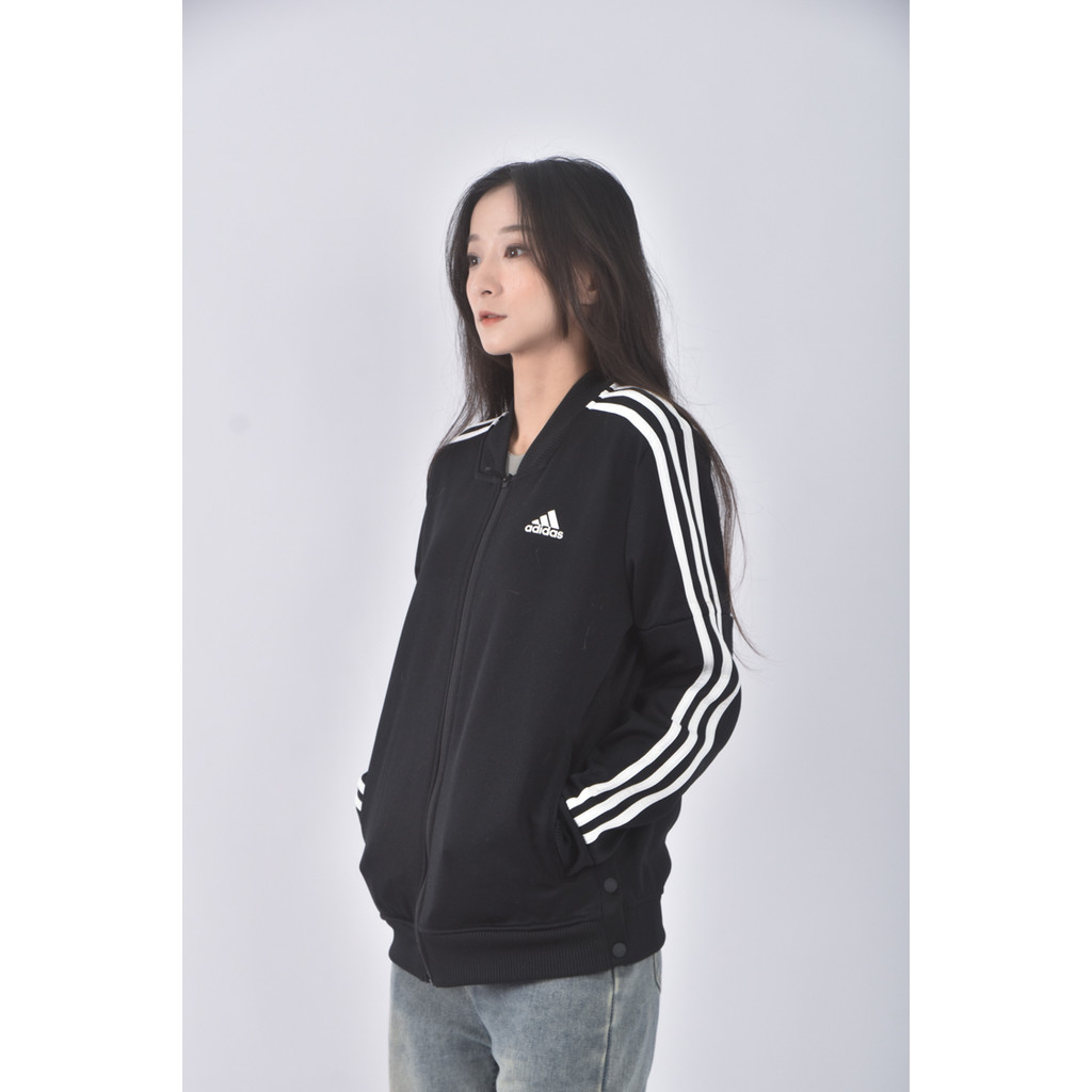 (S) adidas質感運動黑色外套二手衣, , large