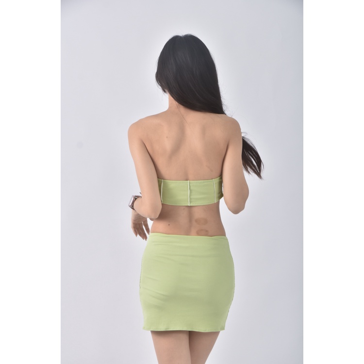 (S) 【安于晴Charlene私服】shein質感兩件式綠色套裝二手衣, , large
