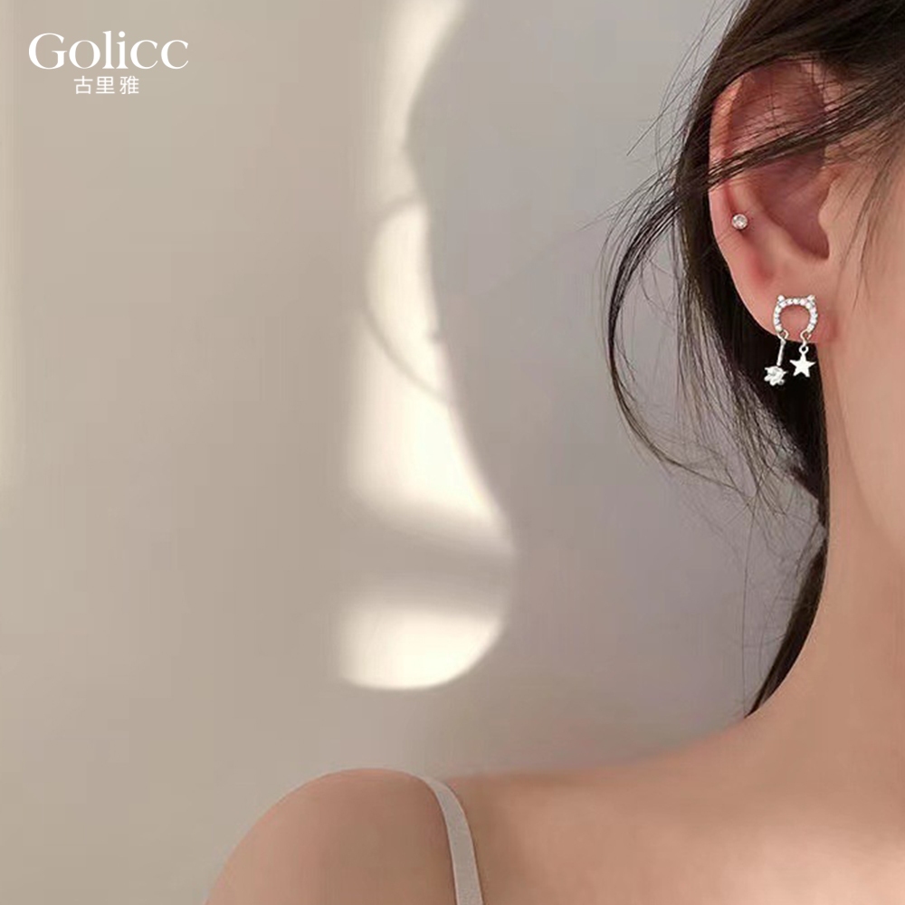 【Gulicc】古莉可 耳環 貓咪耳釘, , large