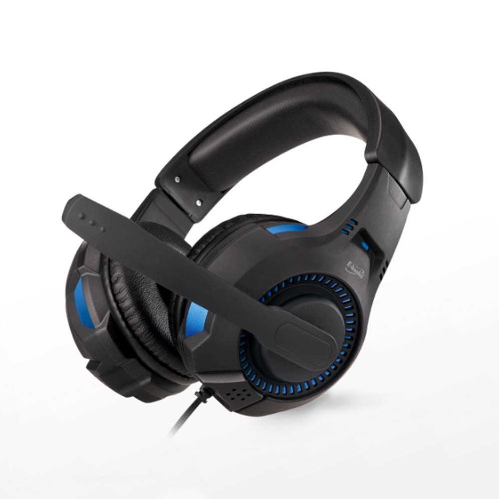 E-BOOKS S94 Thunder Stereo Headset Microphone 40mm Driver Single-Ear Microphone Adjustable Reliable Noise Cancelling Leather Earmuffs with 2-to-1 AV Sound Source Adapter Cable, , large