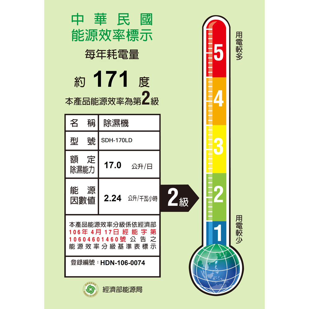 ANLUX 台灣三洋 17公升微電腦除濕機 SDH-170LD, , large
