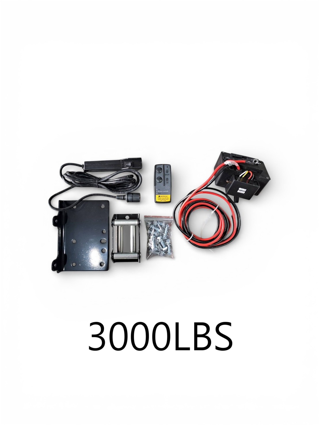 WIN五金 松盈牌DC-12V/24V LBS-3000 車用捲揚機付無線遙控 捲揚機 電動吊車 吊車 電動絞盤 電動捲線機 車用救援, , large