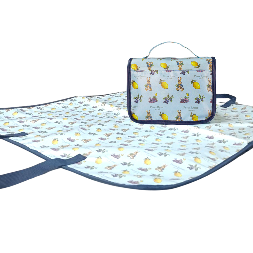 【世豐】比得兔春遊多功能野餐墊(袋)+盥洗包 盥洗包 春遊(洗漱包 收納包 旅行收納包 整理包 化妝包 旅行收納 過夜包 防潑水 出國 出差 旅行 露營), , large