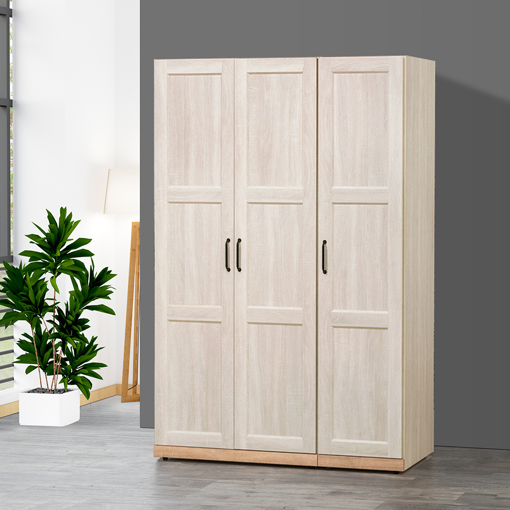 【唯熙傢俱】查理白橡色1.3尺右衣櫃, , large