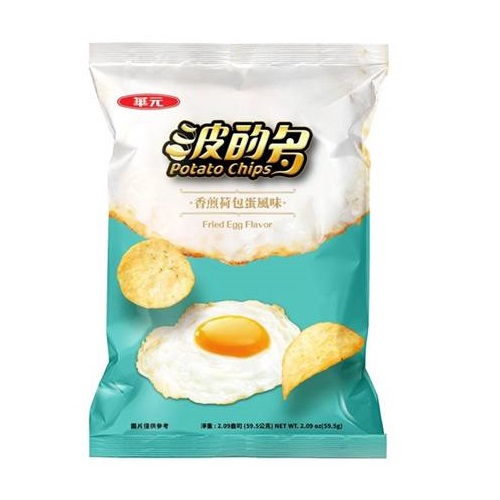 Potato Pan fried poached egg flavor, , large