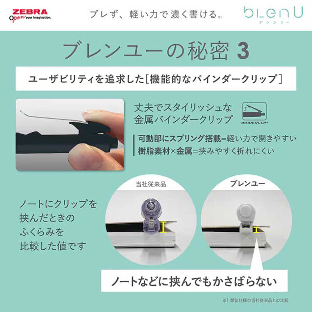 【龍品文創】ZEBRA  斑馬新品-BAS87 bLen U 0.5 原子筆-黑桿-1支, , large