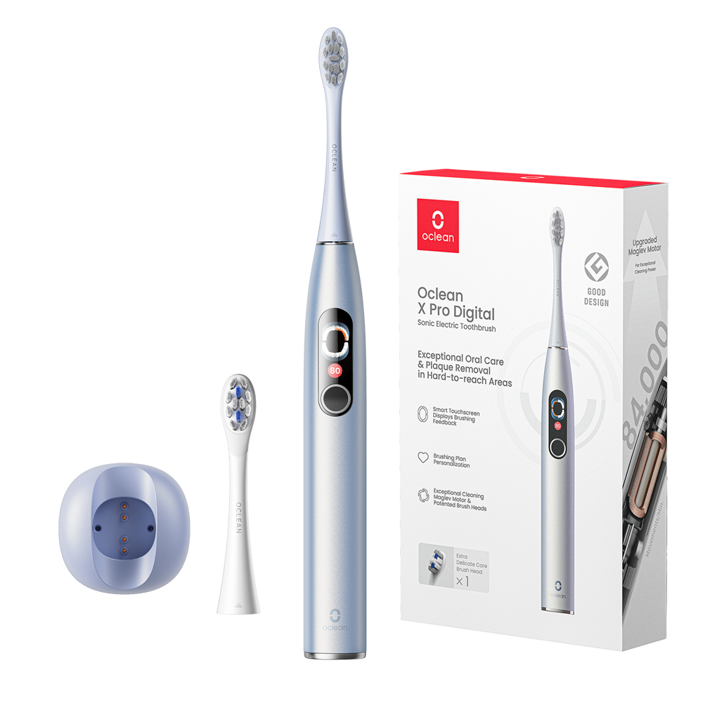 [歐可林] Oclean X Pro Digital APP觸控智能音波電動牙刷(幻彩銀)