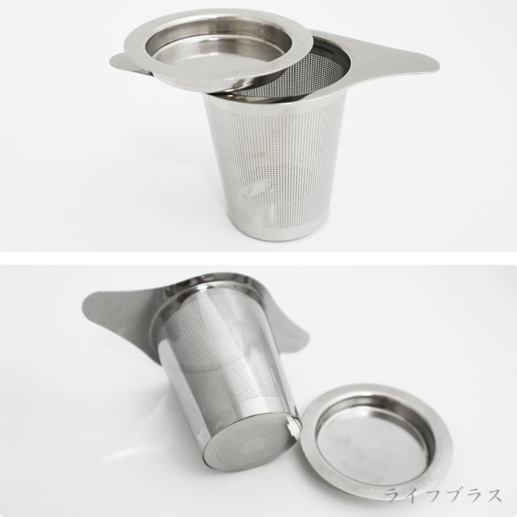 304不鏽鋼雙耳茶濾網-附蓋-2組, , large