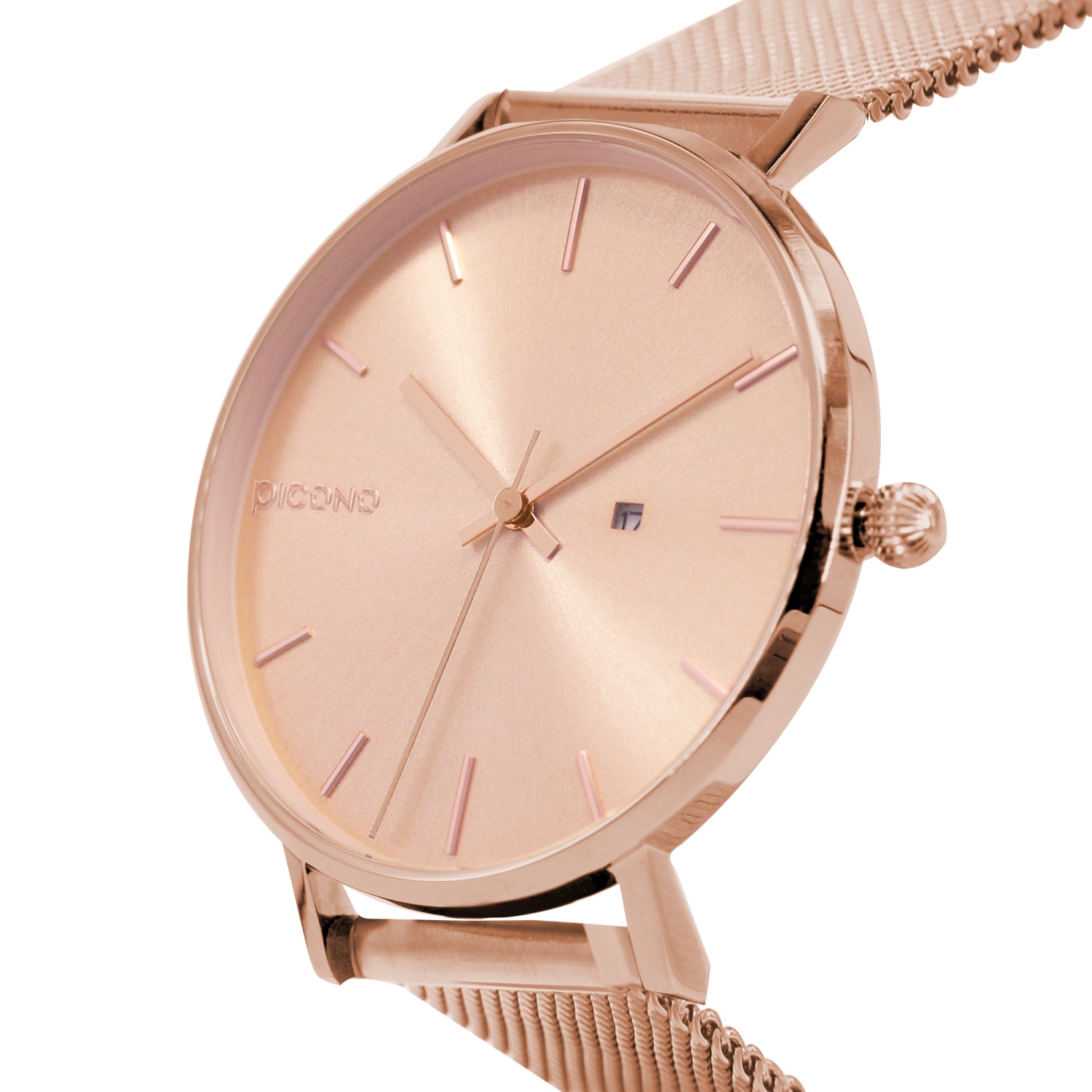 【PICONO】FETUR collection quickly release stainless steel strap watch-RoseGold / FE-12603, , large