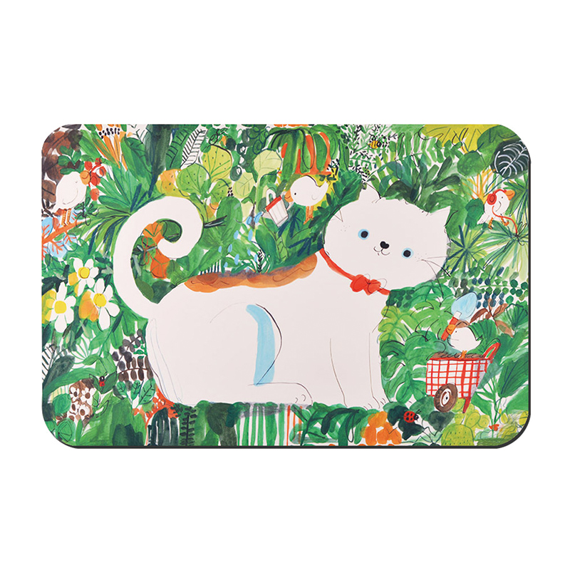 【Monster】 Soft Diatomaceous Earth Absorbent Mat – Wu Hsin-Chih Collection (60x40cm) – Kitty Garden, , large
