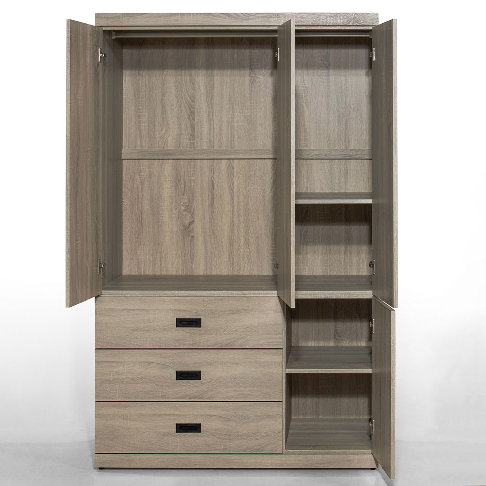 【Hampton 漢汀堡】卡恩詩灰梧桐4X7尺衣櫥, , large