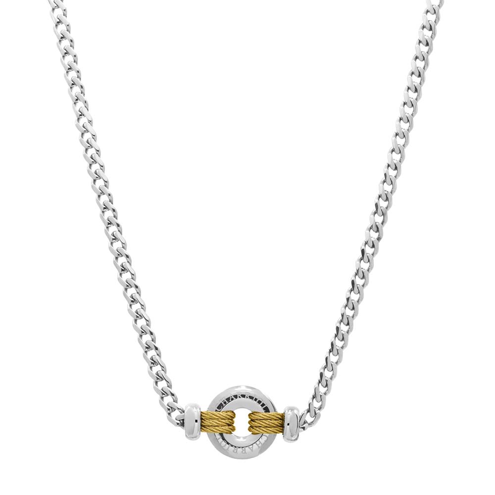 CHARRIOL 夏利豪 Infinity Zen Necklaces - New 鋼索項鍊 08-401-1232-5, , large