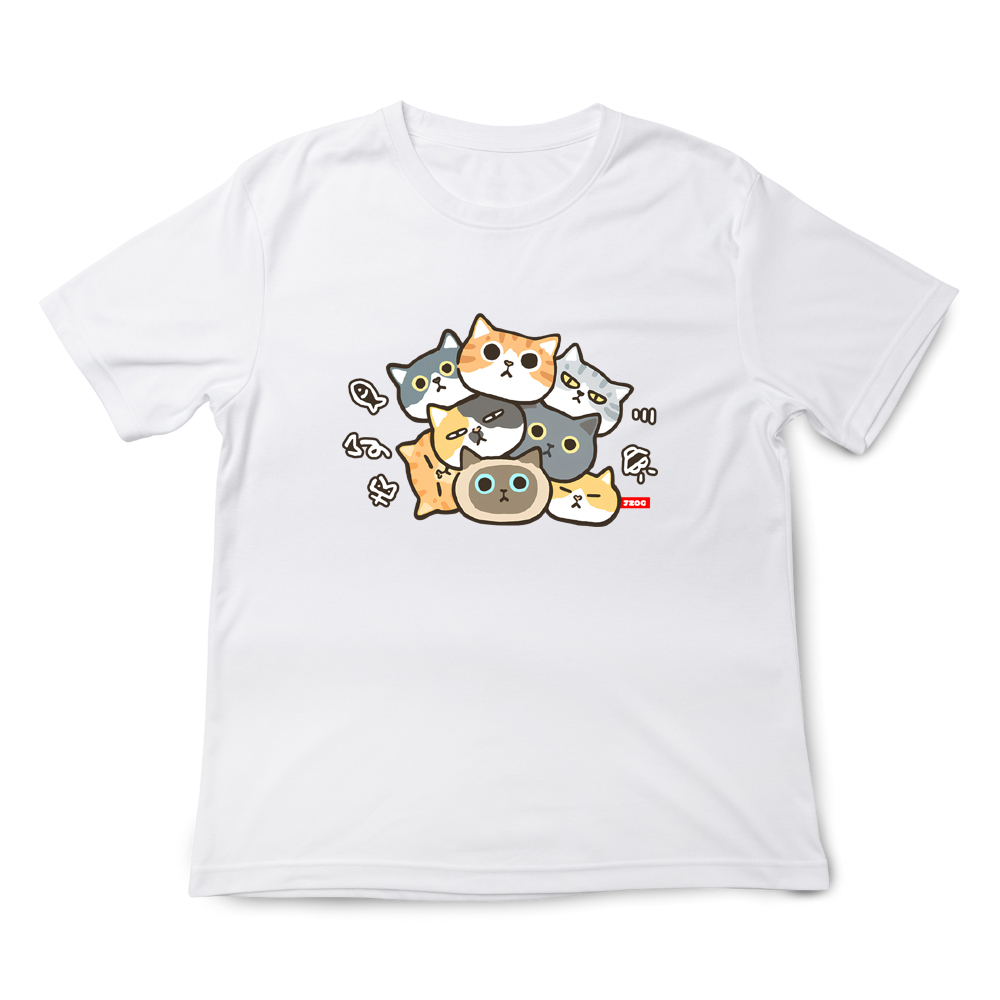 JZ TEE 貓咪-罐罐呢 印花短袖T恤, , large