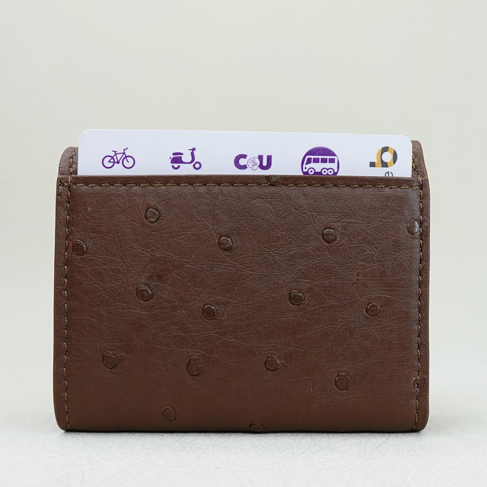 【M2nd】Ostrich Tri-fold Wallet, , large