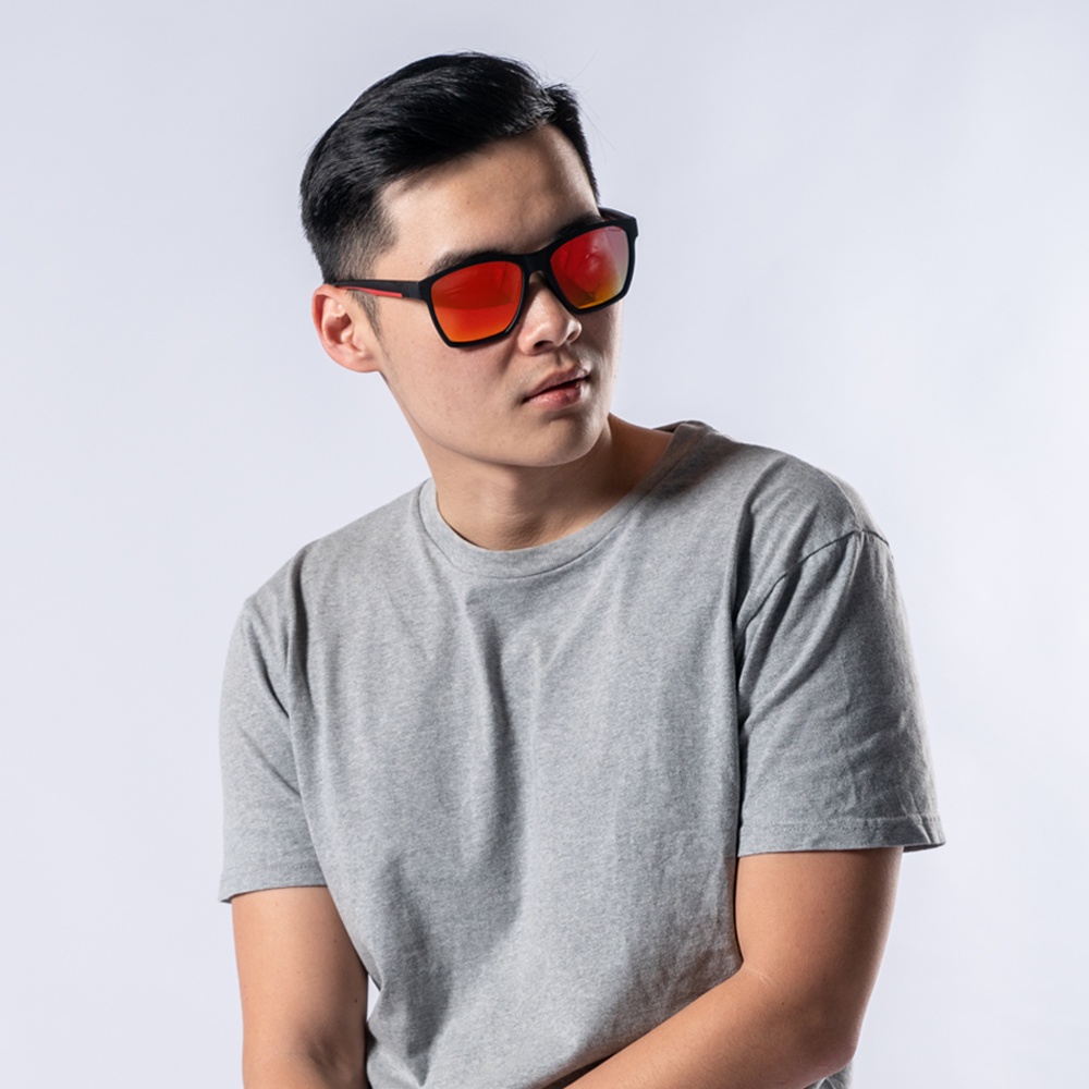 [五揚]EYEGLE CUBER系列 戶外休閒太陽眼鏡 EG-G002010 紅黑, , large