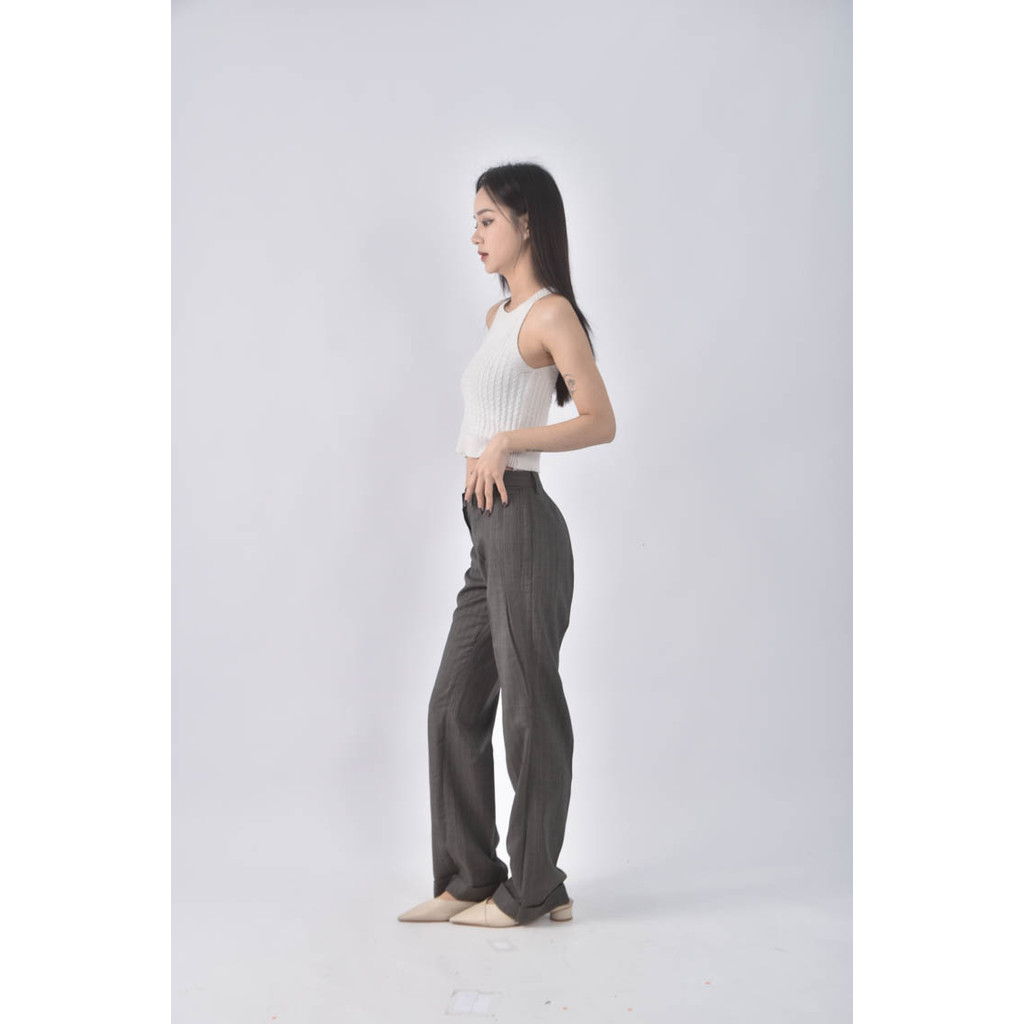 (XL) hsu寬鬆杏色長褲二手衣, , large