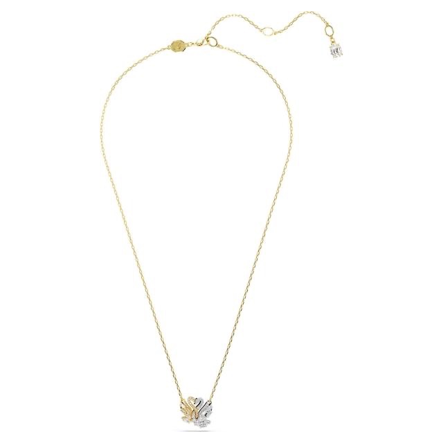 SWAROVSKI 施華洛世奇 Swan 雙天鵝 愛與美水晶項鍊(5714934), , large